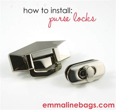 How to Install Purse Turn locks and Flips Locks in Bags and